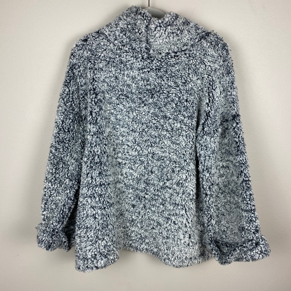 Anthro | Sunday in Brooklyn Grey Sibley Oversized Sherpa Pullover - Size XS/S - Picture 6 of 6